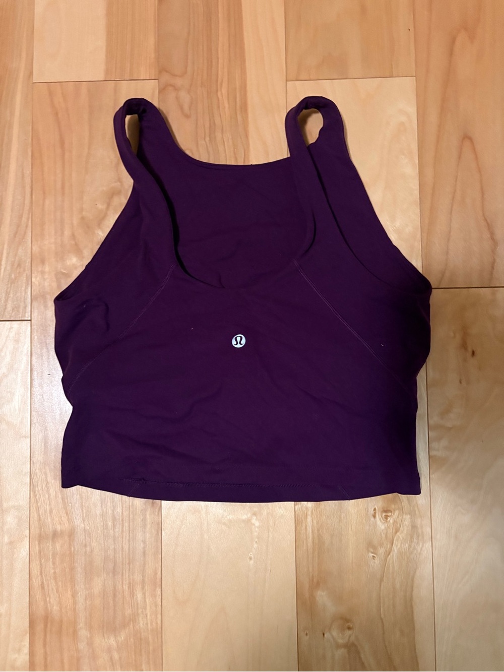 lululemon athletica Plum Purple Scoop-Neck Sports Bra Crop